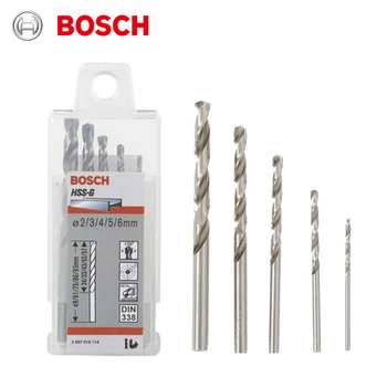 Bosch 2607019114 5vnt Twist Poveikio Grąžtas Rinkinys(2/3/4/5/6mm)Tinka Įvairūs Scenarijai Tinka Atsuktuvas/rankinis Grąžtas