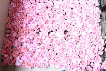 Nemokamas Pristatymas 8pcs/daug Dirbtinio šilko rožė gėlių sienos vestuvių fone, vejos/ramstis gėlių kelių švino namų rinkos apdaila
