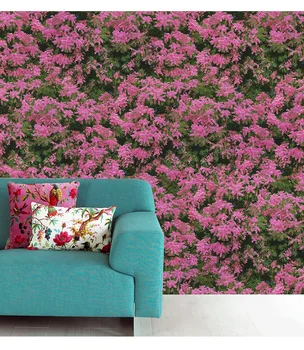 Šiuolaikinės Paprastų Sodo Pink Gėlių Tapetai Veranda, svetainė, Valgomasis Fono Sienos Drabužių Parduotuvė Tapetai Mados Moterų